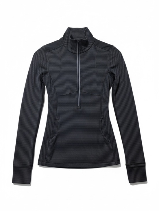 lululemon athletica Tops - Lululemon Star Runner Pullover – Hyper Stripe Black – Size 4